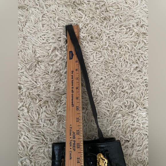 Vintage Jennifer graham leather Drawstring bucket Bag, black - Picture 3 of 16